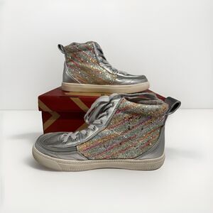 Billy Classic Lace High Tops Silver Rainbow Big Kids Size 5M